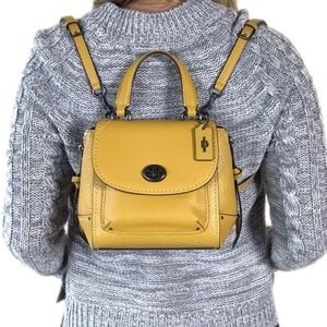 NWT - Coach Mini Faye Backpack - Flax Yellow